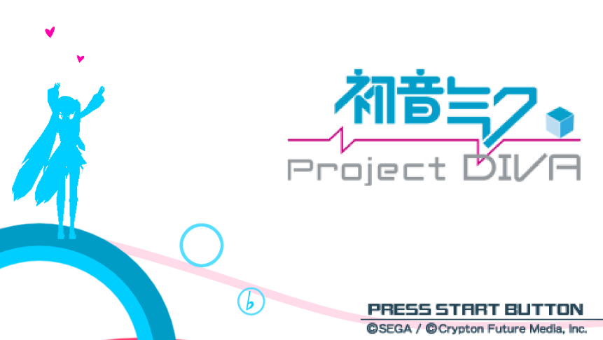 Hatsune Miku: Project Diva Title Screen